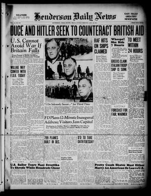 Henderson Daily News (Henderson, Tex.), Vol. 10, No. 262, Ed. 1 Sunday, January 19, 1941