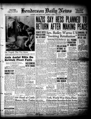 Henderson Daily News (Henderson, Tex.), Vol. 11, No. 48, Ed. 1 Wednesday, May 14, 1941