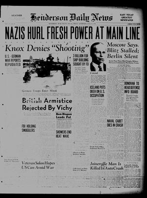 Henderson Daily News (Henderson, Tex.), Vol. 11, No. 98, Ed. 1 Friday, July 11, 1941