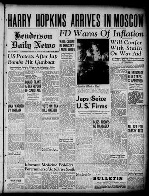 Henderson Daily News (Henderson, Tex.), Vol. 11, No. 114, Ed. 1 Wednesday, July 30, 1941