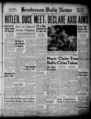 Henderson Daily News (Henderson, Tex.), Vol. 11, No. 140, Ed. 1 Friday, August 29, 1941