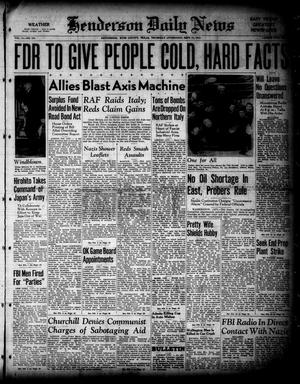 Henderson Daily News (Henderson, Tex.), Vol. 11, No. 151, Ed. 1 Thursday, September 11, 1941