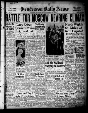Henderson Daily News (Henderson, Tex.), Vol. 11, No. 177, Ed. 1 Sunday, October 12, 1941