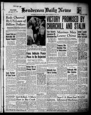 Henderson Daily News (Henderson, Tex.), Vol. 11, No. 200, Ed. 1 Friday, November 7, 1941