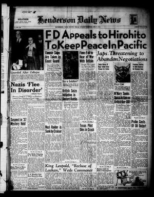 Henderson Daily News (Henderson, Tex.), Vol. 11, No. 225, Ed. 1 Sunday, December 7, 1941