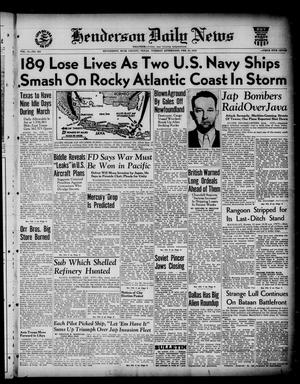 Henderson Daily News (Henderson, Tex.), Vol. 11, No. 293, Ed. 1 Tuesday, February 24, 1942