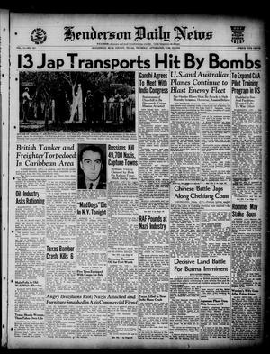 Henderson Daily News (Henderson, Tex.), Vol. 11, No. 307, Ed. 1 Thursday, March 12, 1942