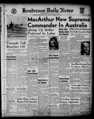 Henderson Daily News (Henderson, Tex.), Vol. 11, No. 311, Ed. 1 Tuesday, March 17, 1942