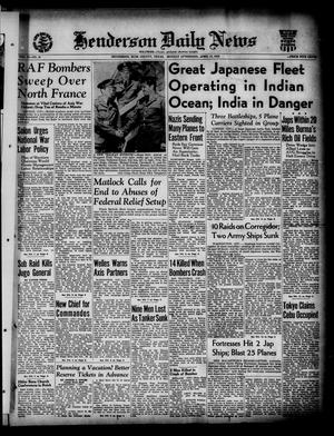 Henderson Daily News (Henderson, Tex.), Vol. 12, No. 21, Ed. 1 Monday, April 13, 1942