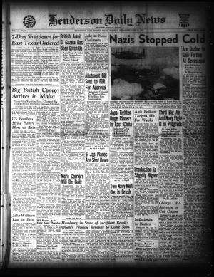 Henderson Daily News (Henderson, Tex.), Vol. 12, No. 76, Ed. 1 Tuesday, June 16, 1942