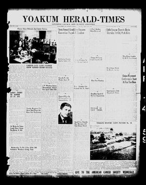 Primary view of object titled 'Yoakum Herald-Times (Yoakum, Tex.), Vol. 63, No. 30, Ed. 1 Tuesday, April 14, 1959'.