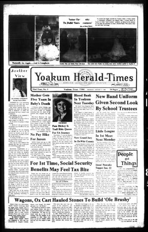 Yoakum Herald-Times (Yoakum, Tex.), Vol. 93, No. 5, Ed. 1 Thursday, January 17, 1985
