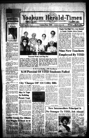 Yoakum Herald-Times (Yoakum, Tex.), Vol. 94, No. 46, Ed. 1 Thursday, June 13, 1985