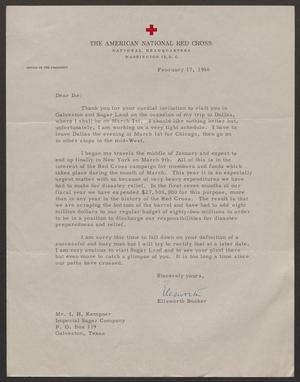 [Letter from Ellsworth Bunker to I. H. Kempner - February 17, 1956]