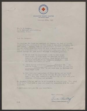 [Letter from Mrs. Anne Brindley to I. H. Kempner - February 16th, 1956]