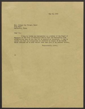[Letter from I. H. Kempner to George Roy Clough - May 18, 1955]