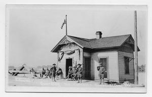 Primary view of object titled '[Guarding the Customs House, El Paso, Texas]'.