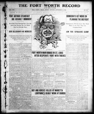 Primary view of object titled 'The Fort Worth Record and Register (Fort Worth, Tex.), Vol. 8, No. 329, Ed. 1 Monday, September 19, 1904'.