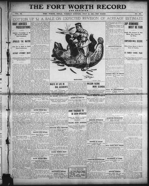 Primary view of object titled 'The Fort Worth Record and Register (Fort Worth, Tex.), Vol. 9, No. 276, Ed. 1 Tuesday, July 18, 1905'.