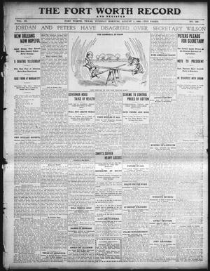 Primary view of object titled 'The Fort Worth Record and Register (Fort Worth, Tex.), Vol. 9, No. 290, Ed. 1 Tuesday, August 1, 1905'.