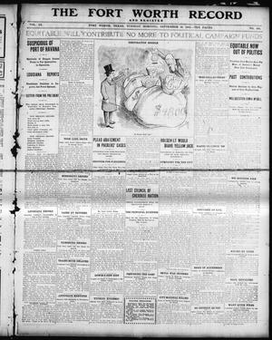 The Fort Worth Record and Register (Fort Worth, Tex.), Vol. 9, No. 339, Ed. 1 Tuesday, September 19, 1905