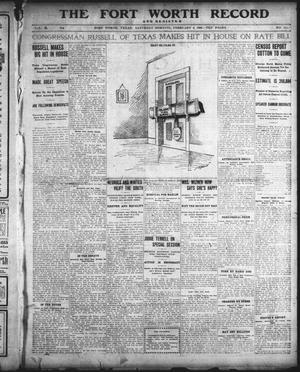 Primary view of object titled 'The Fort Worth Record and Register (Fort Worth, Tex.), Vol. 10, No. 111, Ed. 1 Saturday, February 3, 1906'.