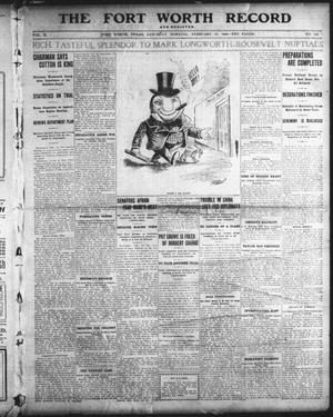 The Fort Worth Record and Register (Fort Worth, Tex.), Vol. 10, No. 125, Ed. 1 Saturday, February 17, 1906