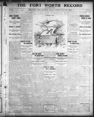 Primary view of object titled 'The Fort Worth Record and Register (Fort Worth, Tex.), Vol. 10, No. 129, Ed. 1 Wednesday, February 21, 1906'.