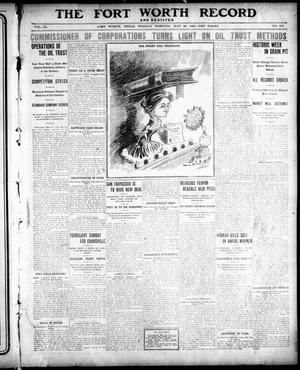 Primary view of object titled 'The Fort Worth Record and Register (Fort Worth, Tex.), Vol. 11, No. 217, Ed. 1 Monday, May 20, 1907'.