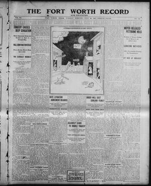 Primary view of object titled 'The Fort Worth Record and Register (Fort Worth, Tex.), Vol. 11, No. 288, Ed. 1 Tuesday, July 30, 1907'.