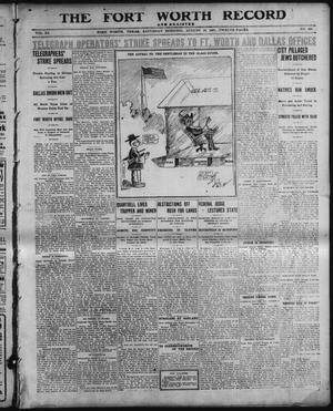 Primary view of object titled 'The Fort Worth Record and Register (Fort Worth, Tex.), Vol. 11, No. 298, Ed. 1 Saturday, August 10, 1907'.