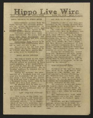 Hippo Live Wire (Hutto, Tex.), Vol. 2, No. 22, Ed. 1 Friday, March 10, 1939