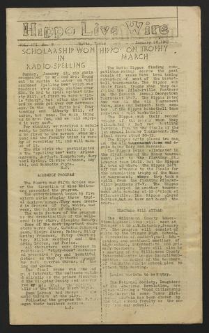 Hippo Live Wire (Hutto, Tex.), Vol. 3, No. 10, Ed. 1 Friday, January 26, 1940