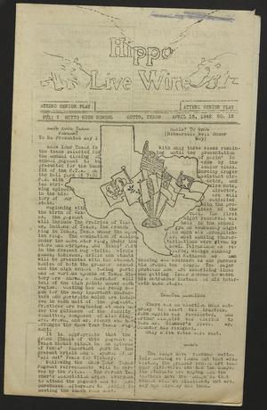 Primary view of object titled 'Hippo Live Wire (Hutto, Tex.), Vol. 5, No. 15, Ed. 1 Friday, April 10, 1942'.
