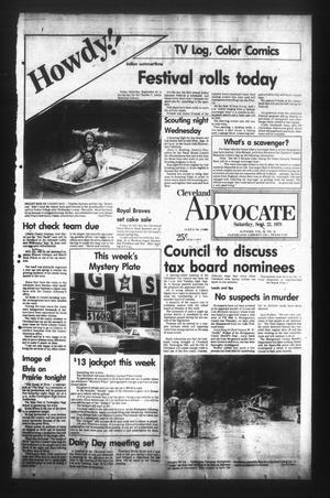 Primary view of object titled 'Cleveland Advocate (Cleveland, Tex.), Vol. 60, No. 76, Ed. 1 Saturday, September 22, 1979'.
