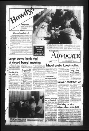 Primary view of object titled 'Cleveland Advocate (Cleveland, Tex.), Vol. 61, No. 4, Ed. 1 Saturday, January 12, 1980'.