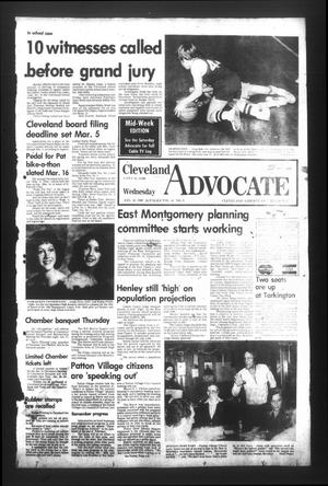 Primary view of object titled 'Cleveland Advocate (Cleveland, Tex.), Vol. 61, No. 9, Ed. 1 Wednesday, January 30, 1980'.