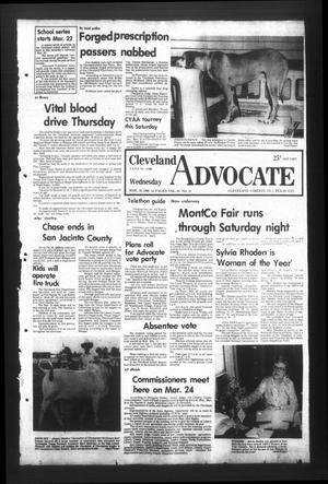 Primary view of object titled 'Cleveland Advocate (Cleveland, Tex.), Vol. 61, No. 21, Ed. 1 Wednesday, March 19, 1980'.