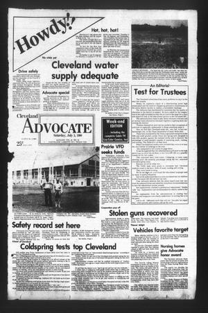 Primary view of object titled 'Cleveland Advocate (Cleveland, Tex.), Vol. 61, No. 54, Ed. 1 Saturday, July 5, 1980'.