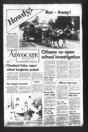 Primary view of object titled 'Cleveland Advocate (Cleveland, Tex.), Vol. 61, No. 78, Ed. 1 Saturday, September 27, 1980'.