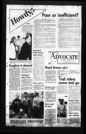 Primary view of object titled 'Cleveland Advocate (Cleveland, Tex.), Vol. 62, No. 18, Ed. 1 Saturday, February 28, 1981'.