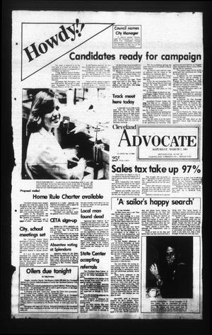 Primary view of object titled 'Cleveland Advocate (Cleveland, Tex.), Vol. 62, No. 20, Ed. 1 Saturday, March 7, 1981'.
