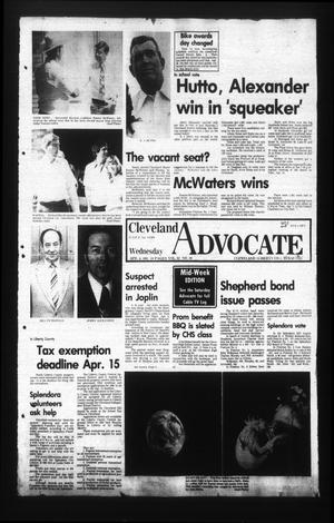 Cleveland Advocate (Cleveland, Tex.), Vol. 62, No. 29, Ed. 1 Wednesday, April 8, 1981