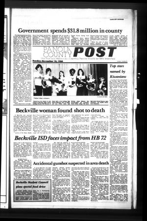Primary view of object titled 'Panola County Post (Carthage, Tex.), Vol. 11, No. 32, Ed. 1 Sunday, November 18, 1984'.