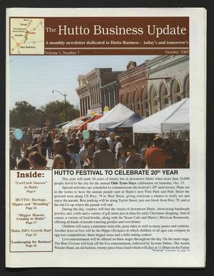 Primary view of object titled 'The Hutto Business Update (Hutto, Tex.), Vol. 1, No. 7, Ed. 1 Saturday, October 1, 2005'.