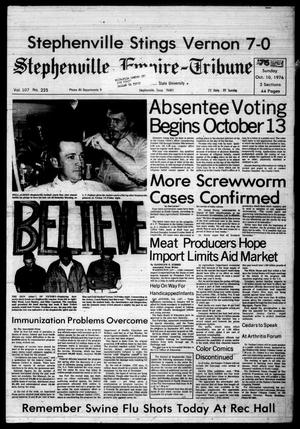 Stephenville Empire-Tribune (Stephenville, Tex.), Vol. 107, No. 225, Ed. 1 Sunday, October 10, 1976