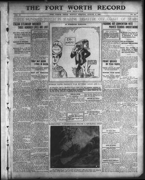 Primary view of object titled 'The Fort Worth Record and Register (Fort Worth, Tex.), Vol. 10, No. 295, Ed. 1 Monday, August 6, 1906'.