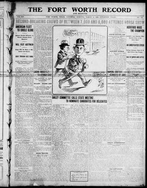 The Fort Worth Record and Register (Fort Worth, Tex.), Vol. 12, No. 150, Ed. 1 Saturday, March 14, 1908