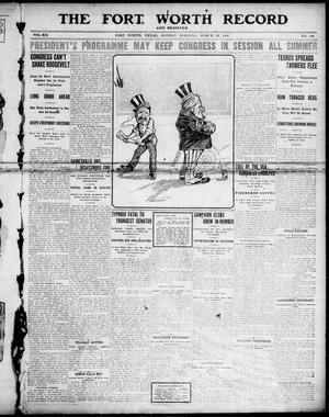 The Fort Worth Record and Register (Fort Worth, Tex.), Vol. 12, No. 159, Ed. 1 Monday, March 23, 1908