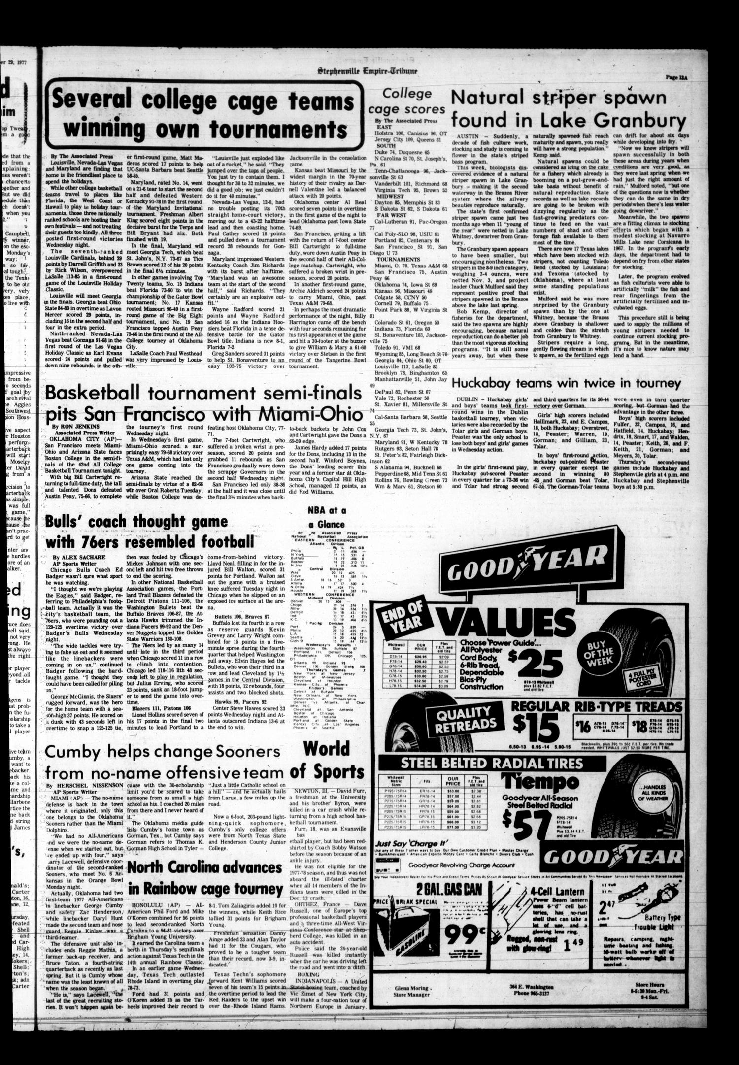 Stephenville Empire-Tribune (Stephenville, Tex.), Vol. 109, No. 118, Ed. 1 Thursday, December 29, 1977
                                                
                                                    [Sequence #]: 13 of 14
                                                